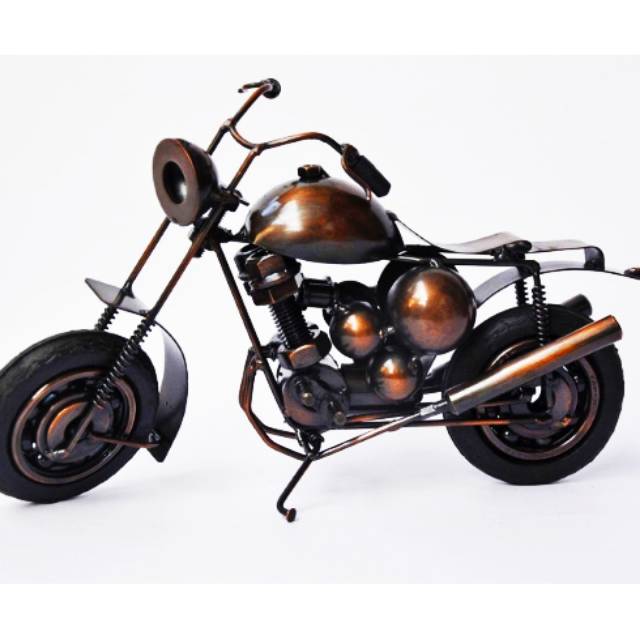MINIATUR SEPEDA MOTOR HARLEY MOGE VINTAGE STANDAR SAMPING