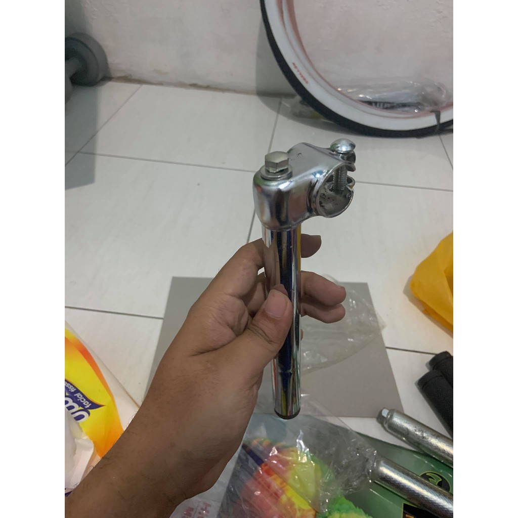 Cagak setir sepeda mini dan jengki insert 25,4 mm