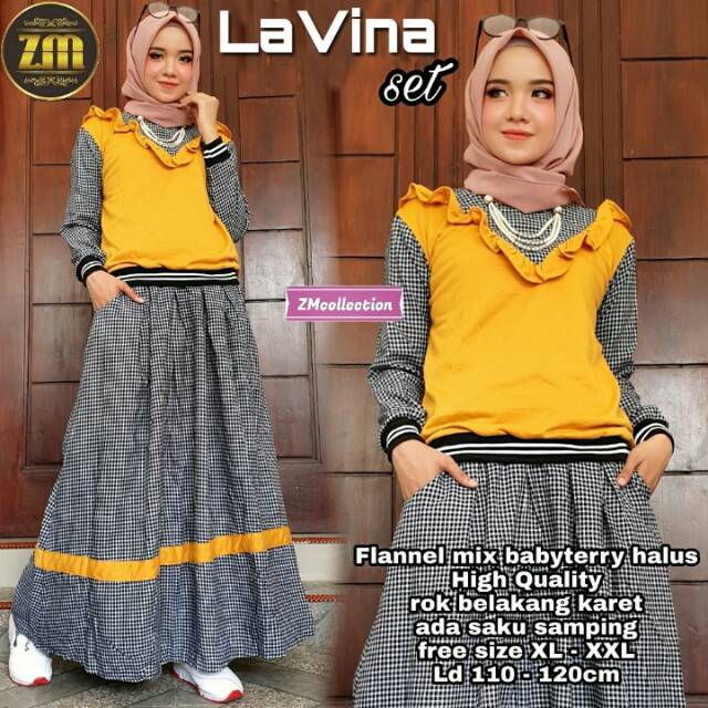 Lavina set mustard