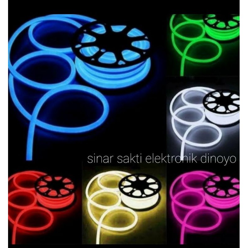 Lampu neon flex LED selang Flexible strip fleksible sign per meter ip 65 waterproof