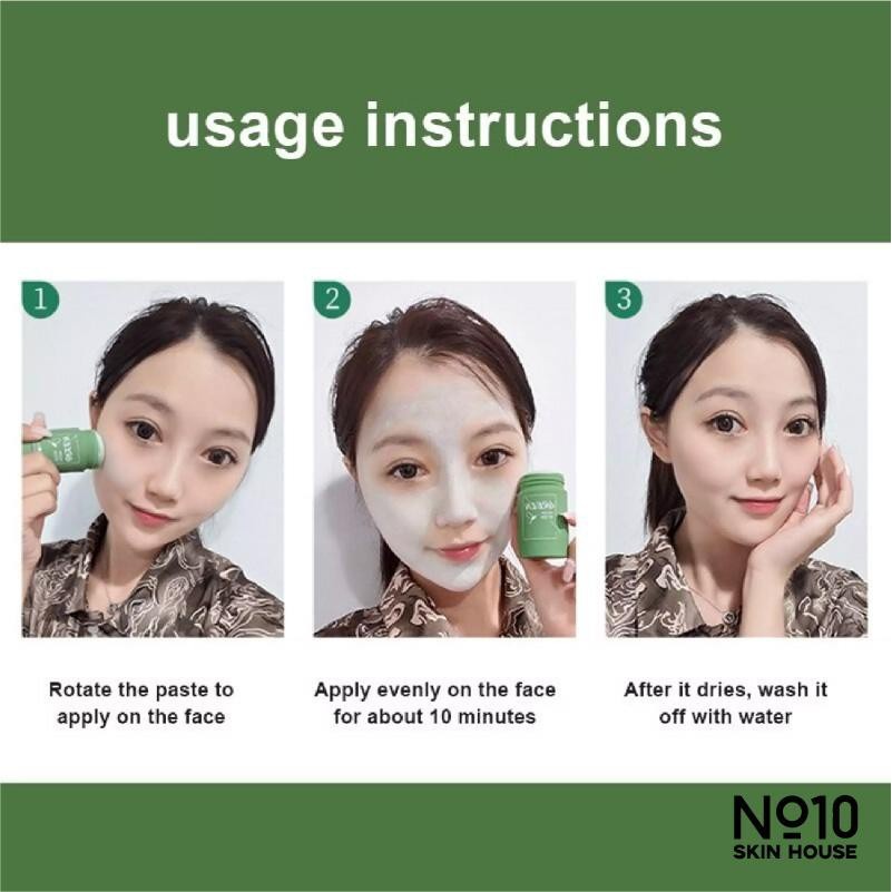 [ COD ] Meidian Green Mask Stick 100% Original Masker Komedo Hidung Wajah Ampuh Mengangkat Komedo