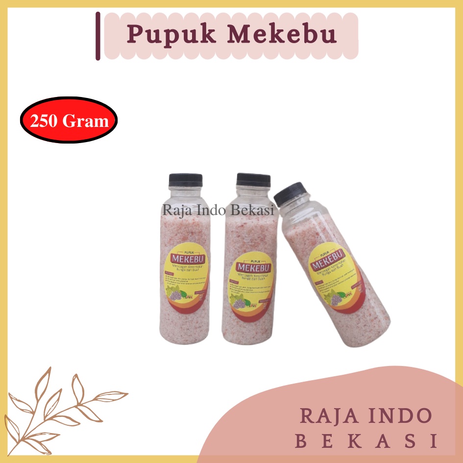 Sekar Pupuk Mekebu 250Gr Pencegah Kerontokan Bunga Buah / Pupuk Kcl Kalium Klorida Meroke MOP