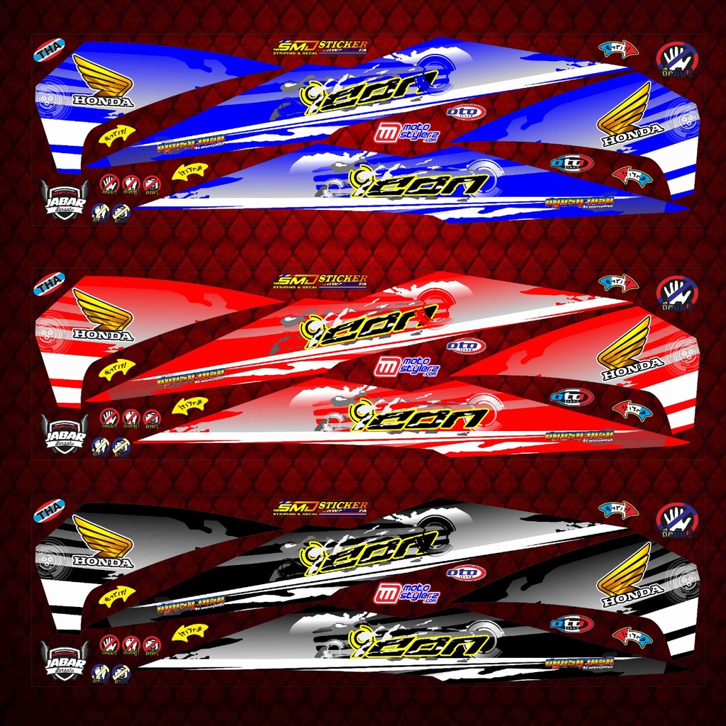 STRIPING VARIASI HONDA BEAT NEW THAILOK STICKER