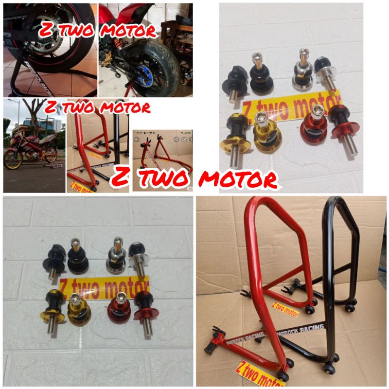 Paket Baut jalu pedok plus Paddock jalu v ninja 250 fi ninja rr mono er 6 r15v3 r15v4 r25 ninja z250