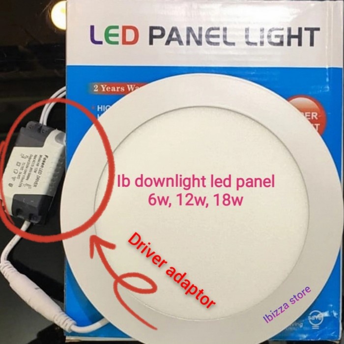 driver adaptor /travo downlight panel led 6w sampai 18w-IBZ