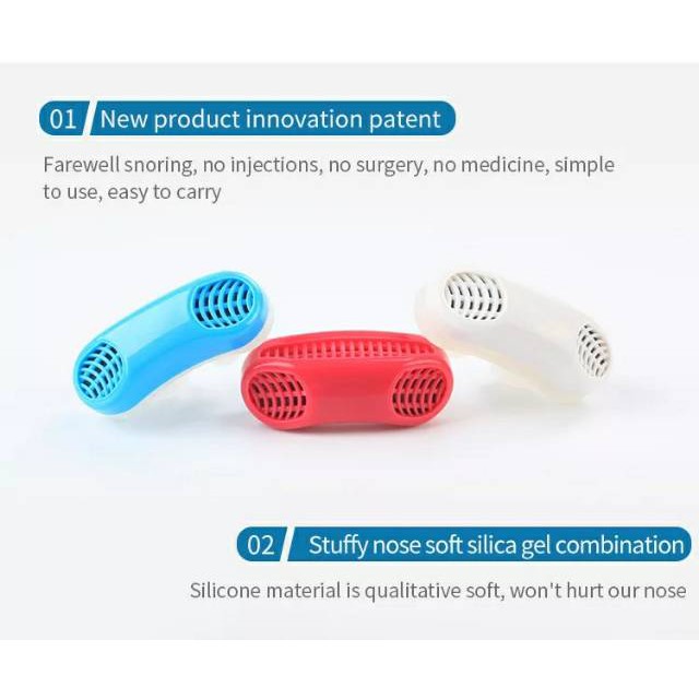 ANTI SNORE DENGKUR  2 IN 1 ANTI SNORING DEVICE ALAT ANTI NGOROK DENGKUR MENDENGKUR