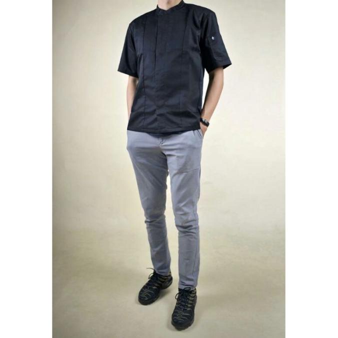 New York Style Chef Jacket Seragam Kitchen Chef Jacket Aksara