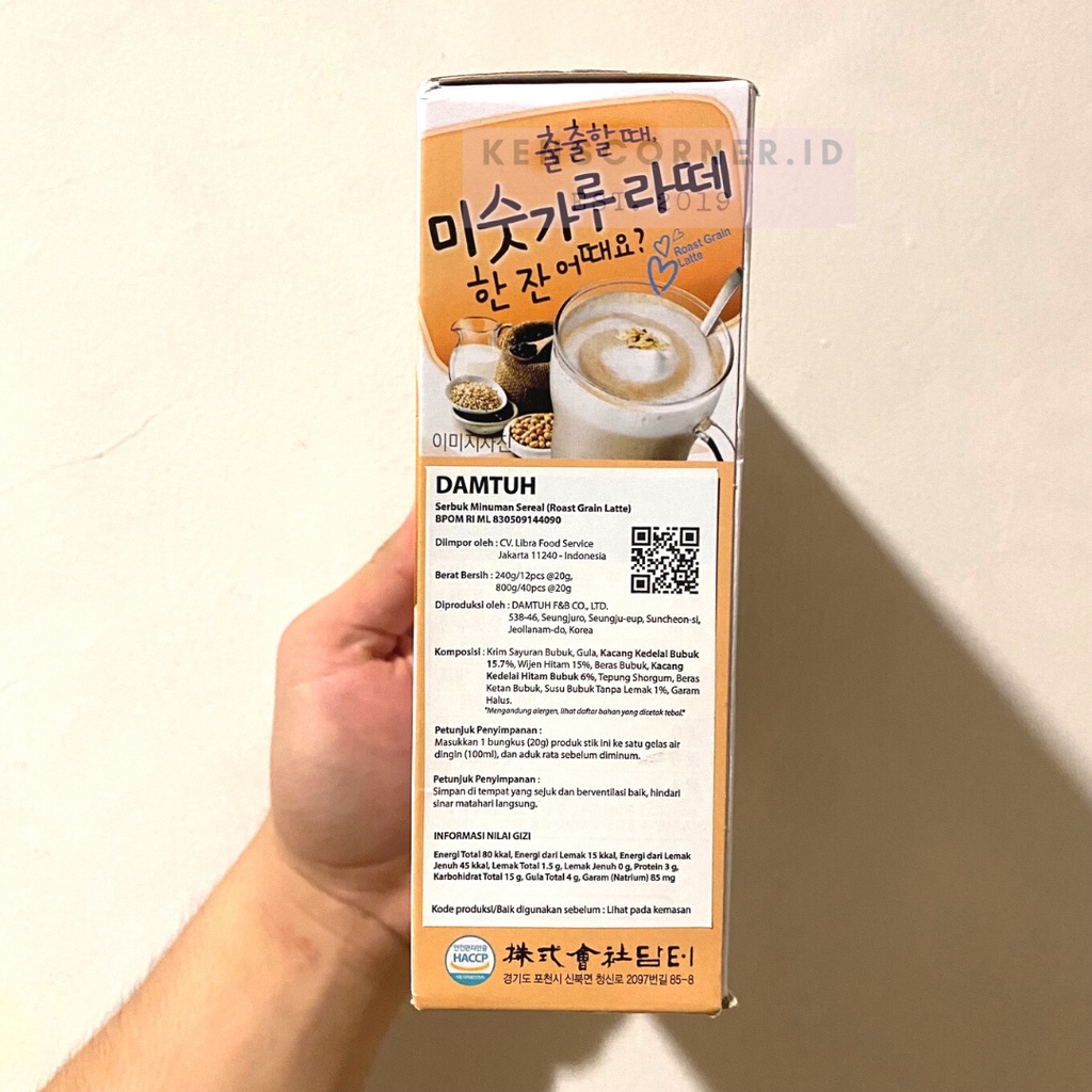Damtuh Roast Grain Latte Import / Damtuh Sweet Potato Latte BUBUK NON KAFEIN / Kopi Import Korea / Kopi Korea Bubuk / KOPI NON KAFEIN