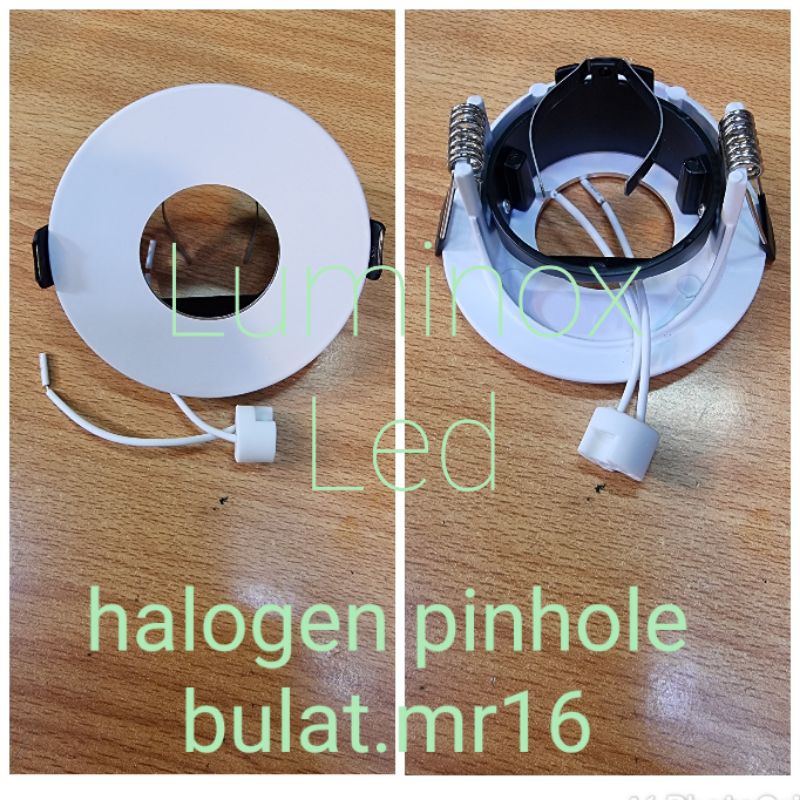 kap halogen pinhole bulat mr16 / downlight spotlight pinhole mr16 inbow plafon