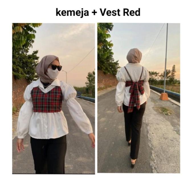 "SPM.28My22ᴰ" BELLA VEST PITA // VEST PITA TALI BELAKANG KEKINIAN //