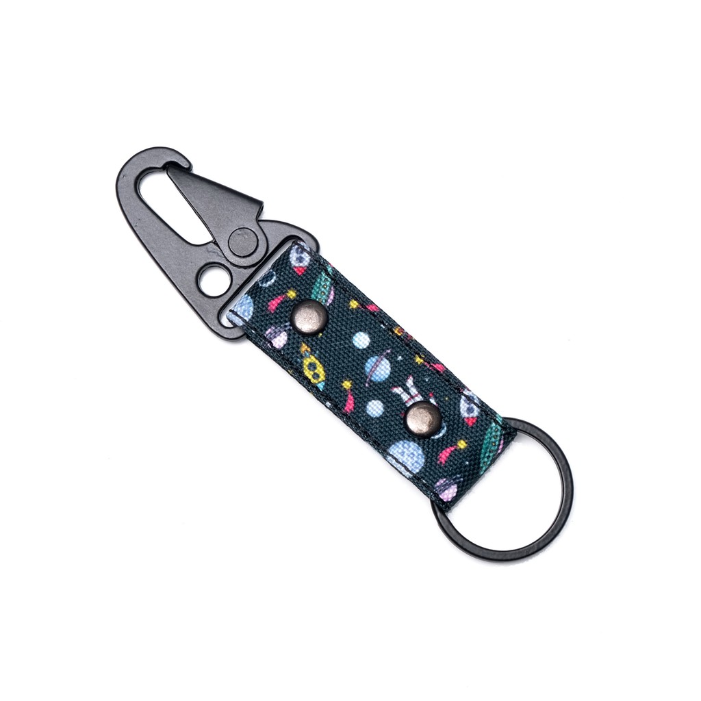 gantungan kunci carabiner kain motif - snaphook keychain - NKC235