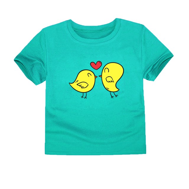 LittleFresco - Kaos Anak Love Bird Hijau Muda