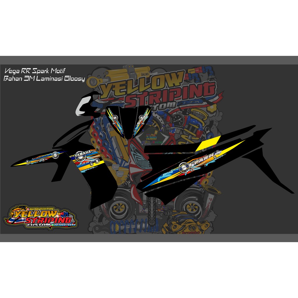 Striping Vega Zr Rr Spark Font Hologram Shopee Indonesia