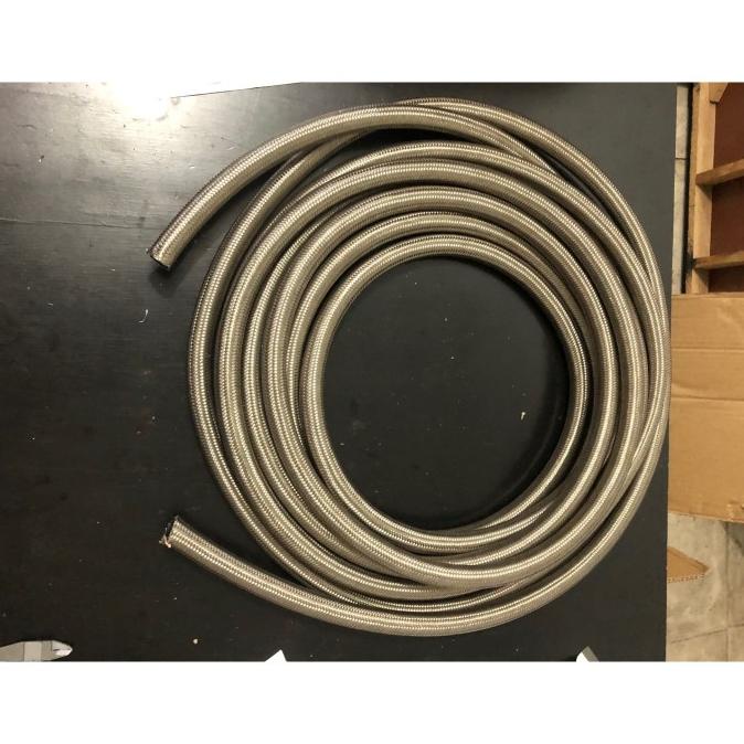 SELANG BRAIDED AN6 STAINLESS STEEL panjang 30cm jssho99 dijamin