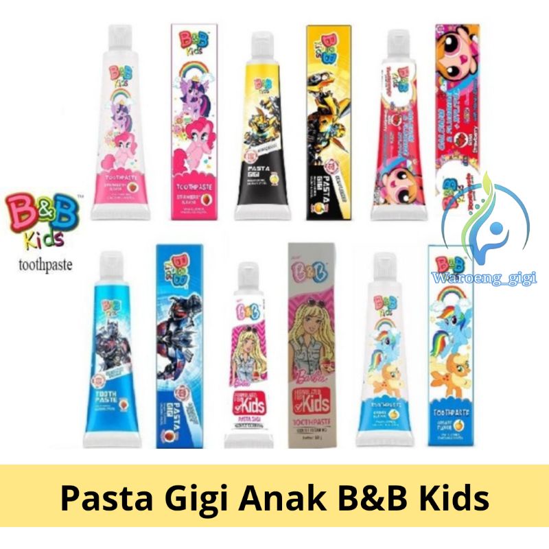 B&amp;B Kids Toothpaste Pasta Gigi Odol Anak B &amp; B 50gr