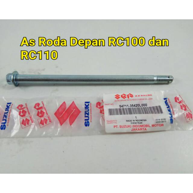 As Roda Depan Suzuki RC100 dan RC110