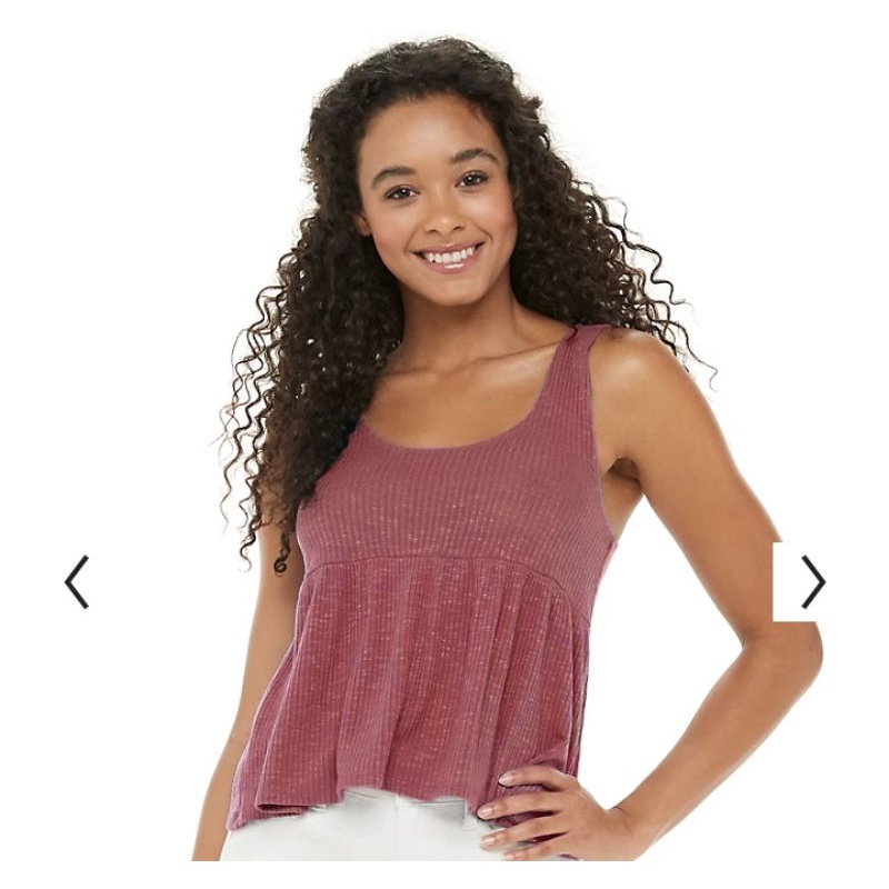 So & maurices peplum tank