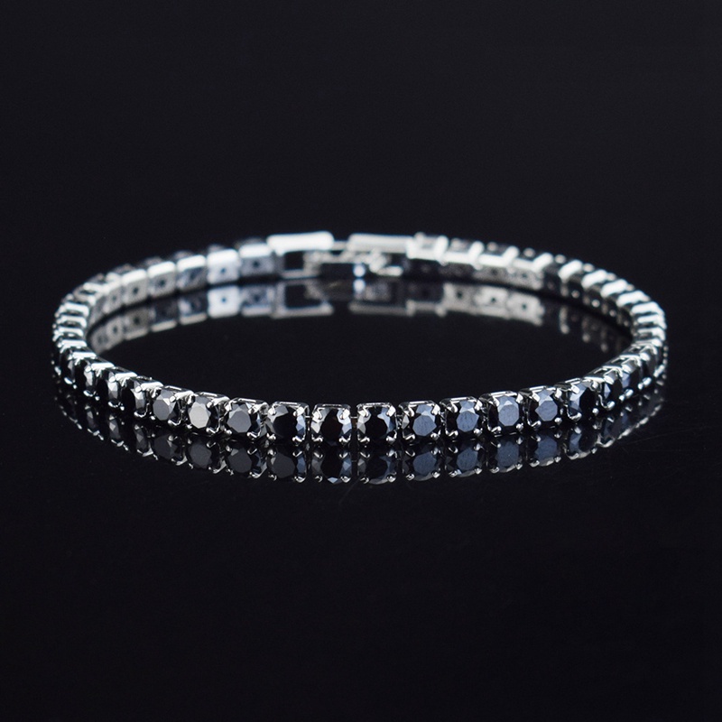 4mm Cubic Zirconia Tennis Bracelets For Women Men Iced Out Chain Silver Bracelet Men Zircon Armband CZ Pulseras Couple