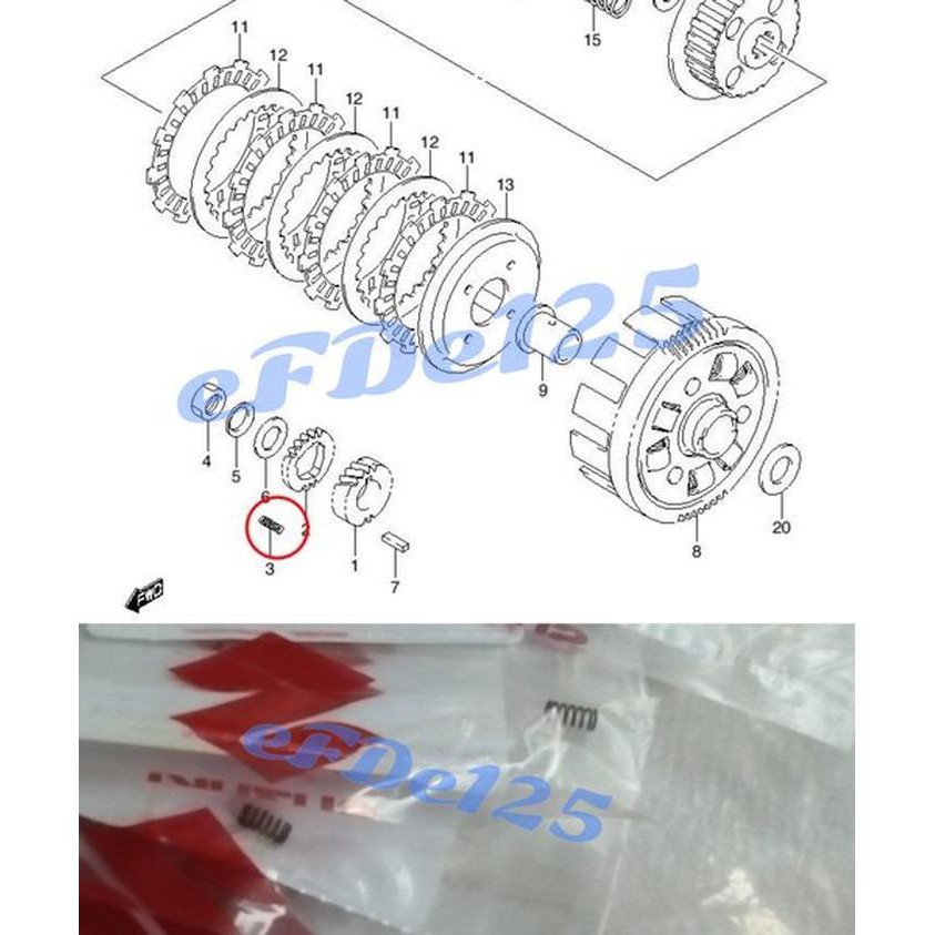 Per Gigi Primer Suzuki  Shogun 125  SP old Arashi  125  