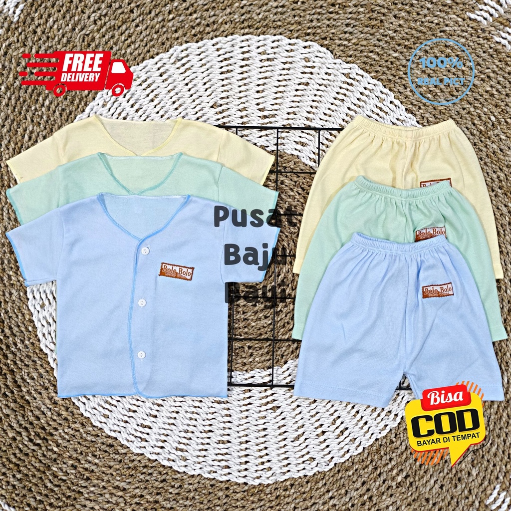 Paket Hemat Baju Bayi POLOS 18 pcs SNI BOLO - BOLO