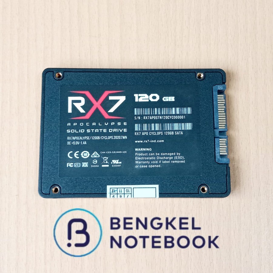 SSD SOLID STATE DRIVE 2.5 SATA 3.0 RX7 120GB