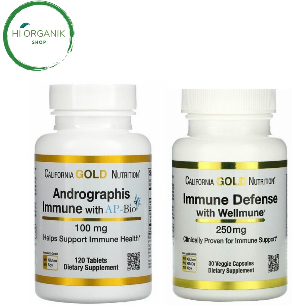 California Gold Nutrition Immune Defense 250 mg 30 Veggie Capsules ; California Gold Nutrition Andro