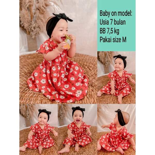 DRESS BAYI USIA 0-18 BULAN ( RAYON PREMIUM) &quot;Callia Baby Dress&quot;