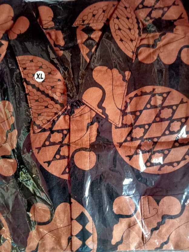 Bswart Batik Hrb026 Kenongo Hem Pendek Padi Pekalongan M L Xl Batik Pria Murah Modern Grosir
