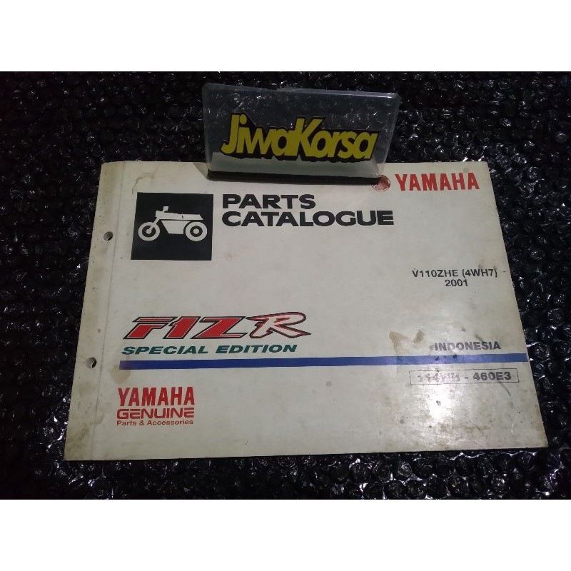 Buku part katalog katalok yamaha f1zr f1z r  caltex special edition original