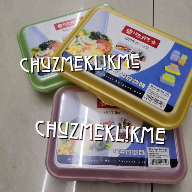 Zippy box lion star 1132/Kotak penyimpan serbaguna Zippy box ZB-9 lion star/kotak zippy