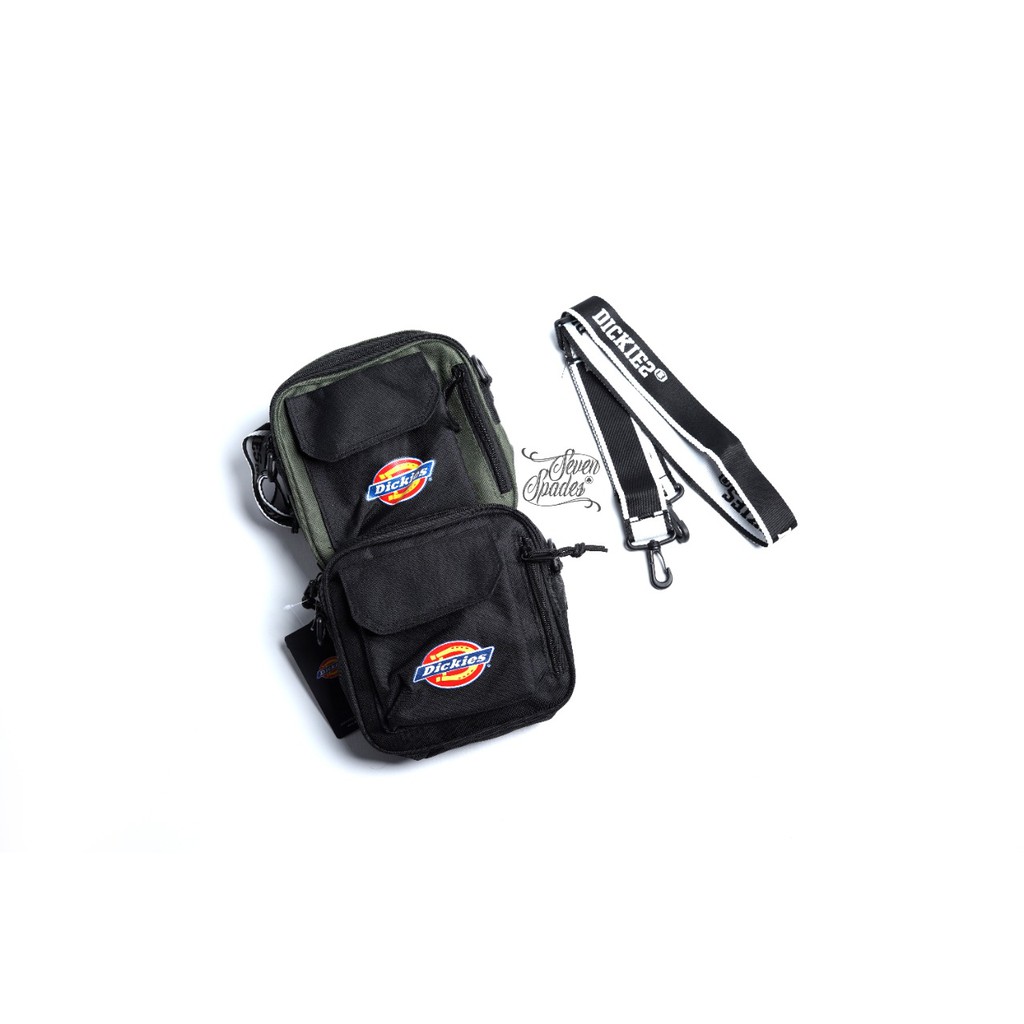 tas selempang Dickies model kotak slingbag Waistbag unisex