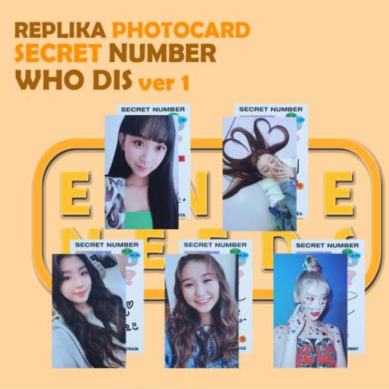 [UNOFFICIAL/REPLIKA PHOTOCARD] Secret Number'Who Dis'