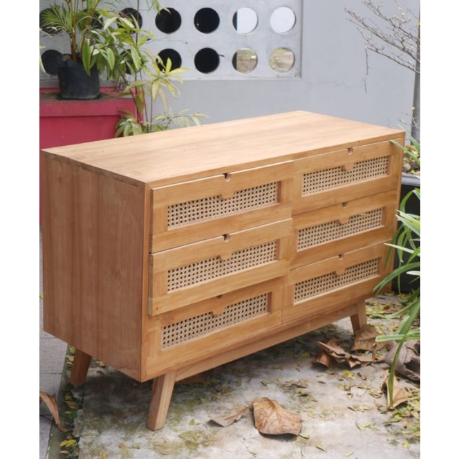 Bufet rak meja tv minimalis rotan