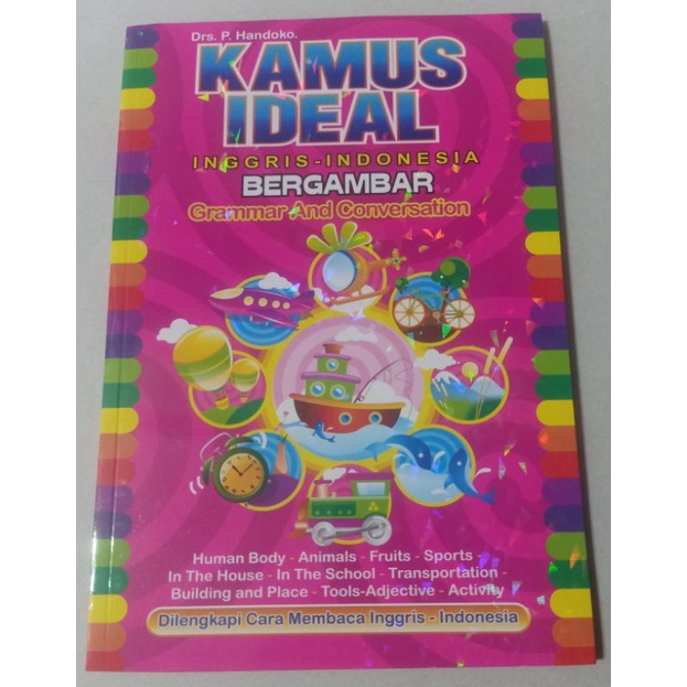 Buku Kamus Ideal bahasa inggris indonesia bergambar