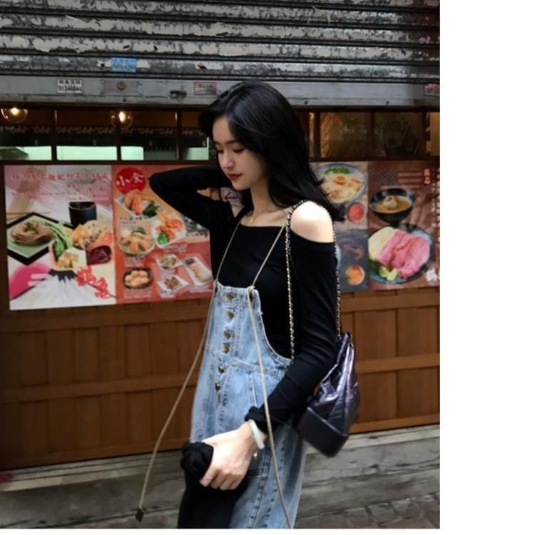 Overall denim wanita 2020 versi Korea baru musim panas dan musim gugur Hyun Ya angin longgar jumpsui