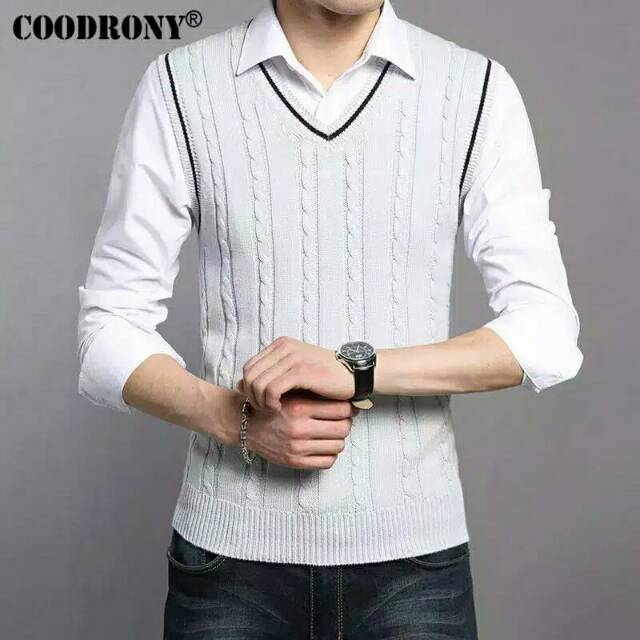 Rompi kemeja formal Rajut original pria