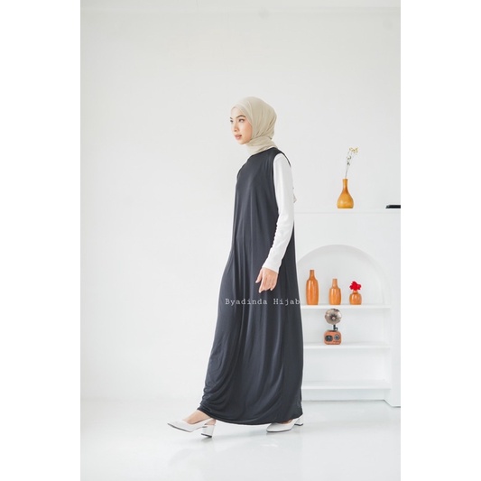 Inner Buntung Panjang Dress Manset Gamis Singlet Kutung Dalaman Baju hijab jersey premium