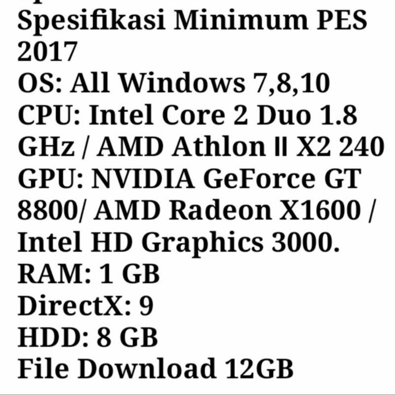 LINK PES 2017 UPDATE PATCH 2022 + LIGA SHOPEE GAME PC-8