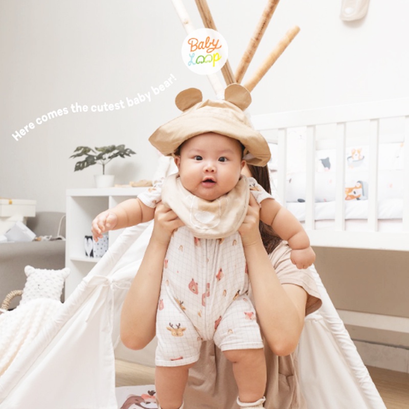 BABY LOOP Bucket Hat Topi Corona Shield Bisa Dilepas BABYLOOP Pelinfung Wajah Bayi Anak Dewasa