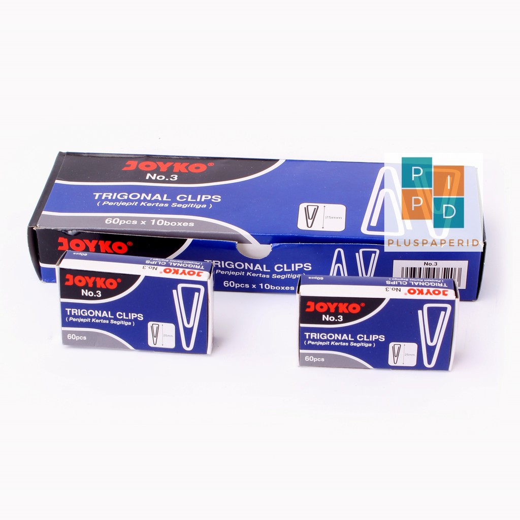 [ 1 PACK ] Paper Clip/Trigonal Clips/Penjepit Kertas Joyko No.3 (Kecil