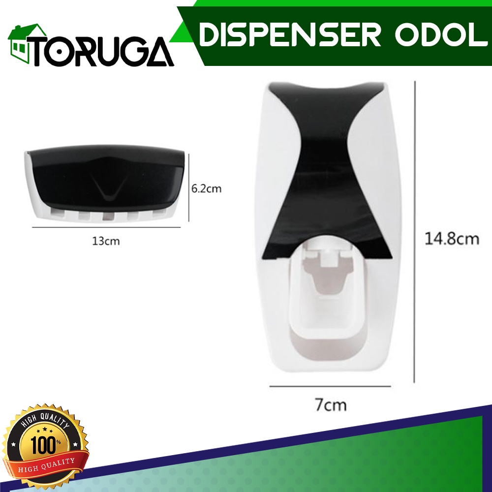 Tempat Pasta Gigi Dispenser Odol Brush Holder Kamar Mandi Gantungan Dinding