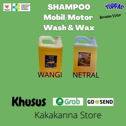 Carwash Mobil Motor Sabun Cuci Mobil 5 Liter Toppas Khusus Instan/Sameday