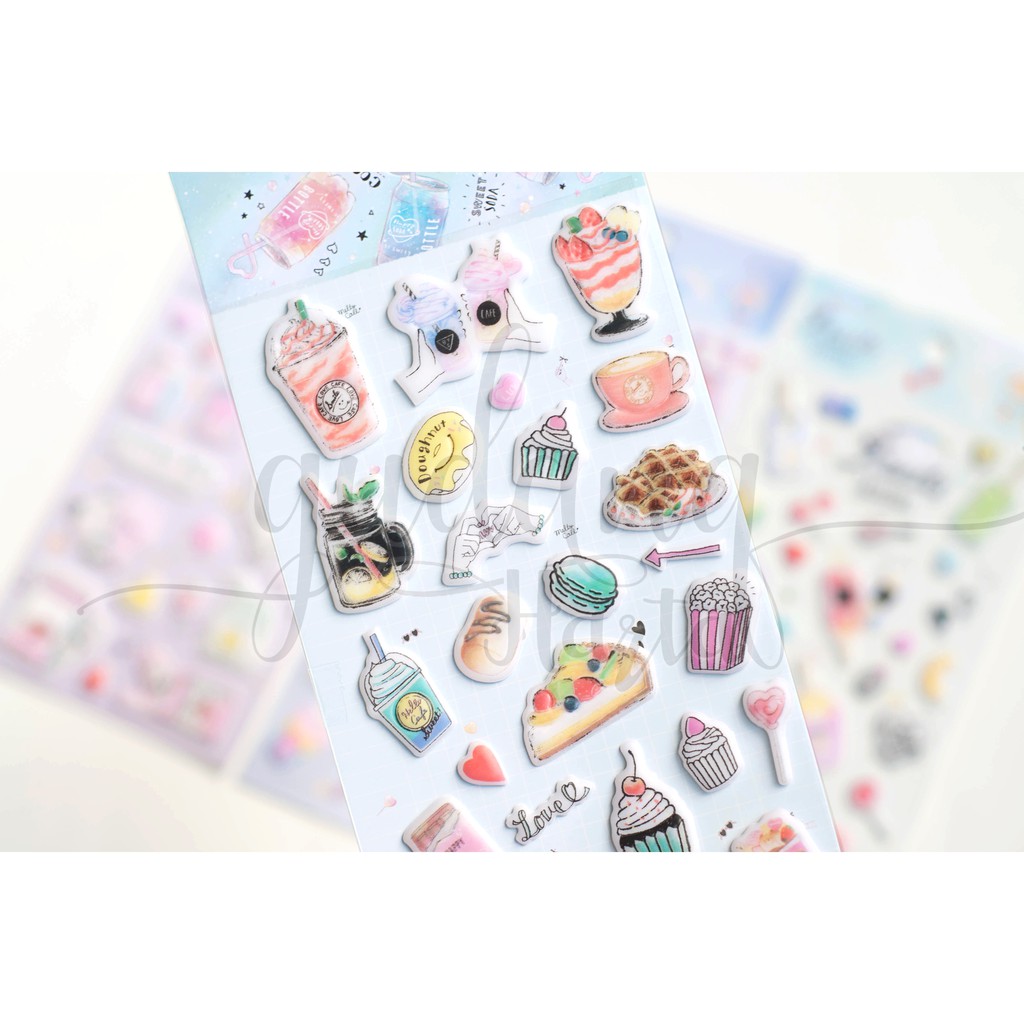 Stiker Sweet Little Dessert Stiker Makanan Manis Stiker Lucu Unik DIY Scrapbook GH 303041