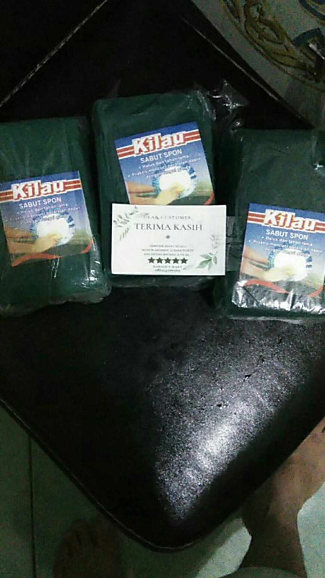 Sabut Cuci Piring Hijau Tanpa Spon Grosir Baroque Mart