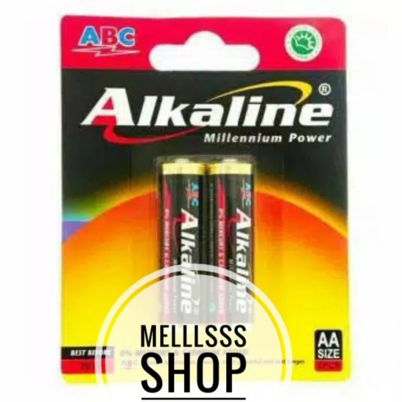 (STOK READY) BATERAI ALKALINE AA/A2 ISI 2 BATERAI