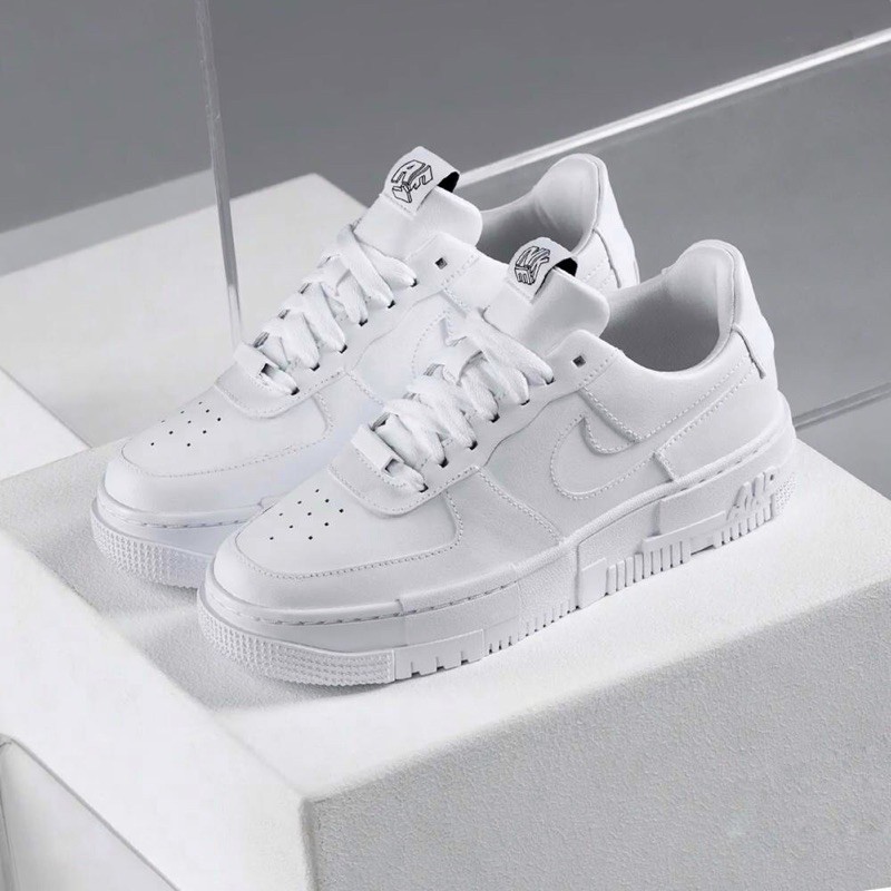 white and burgundy air force 1 pixel