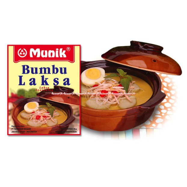 Munik Bumbu Laksa Lakca Seasoning Bumbu Instan Travelling 70gr