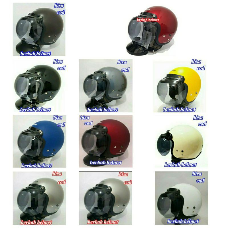 HELM CARGLOSS CFM RETRO KACA CEMBUNG ORIGINAL