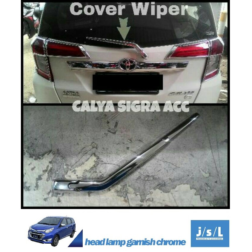 COVER WIPER CHROME MOBIL CALYA &amp; SIGRA MERK JSL KUALITAS