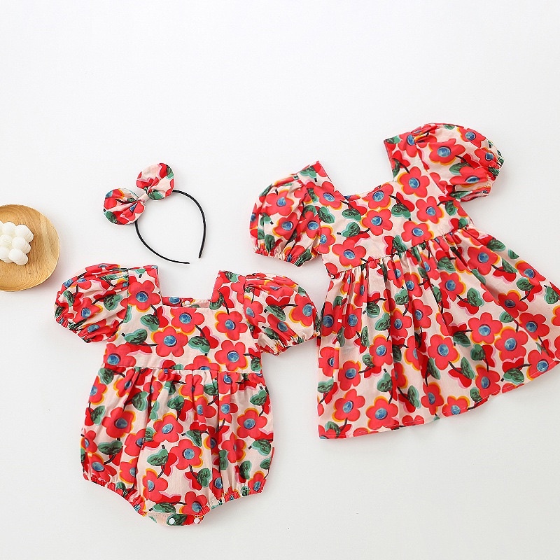 Poppy romper/ dress bayi anak perempuan